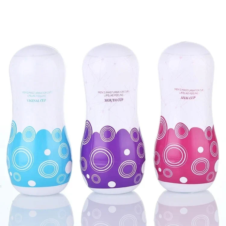 Rotating Aircraft Cup Male Adult Sex Toy Mouth Vaginal Anal Vacuum Sucking
