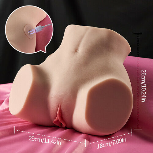 Sienna - Full Waterproof Realistic Butt Thrusting Vibrating Male Sex Toy with Soft TPE Masturbator