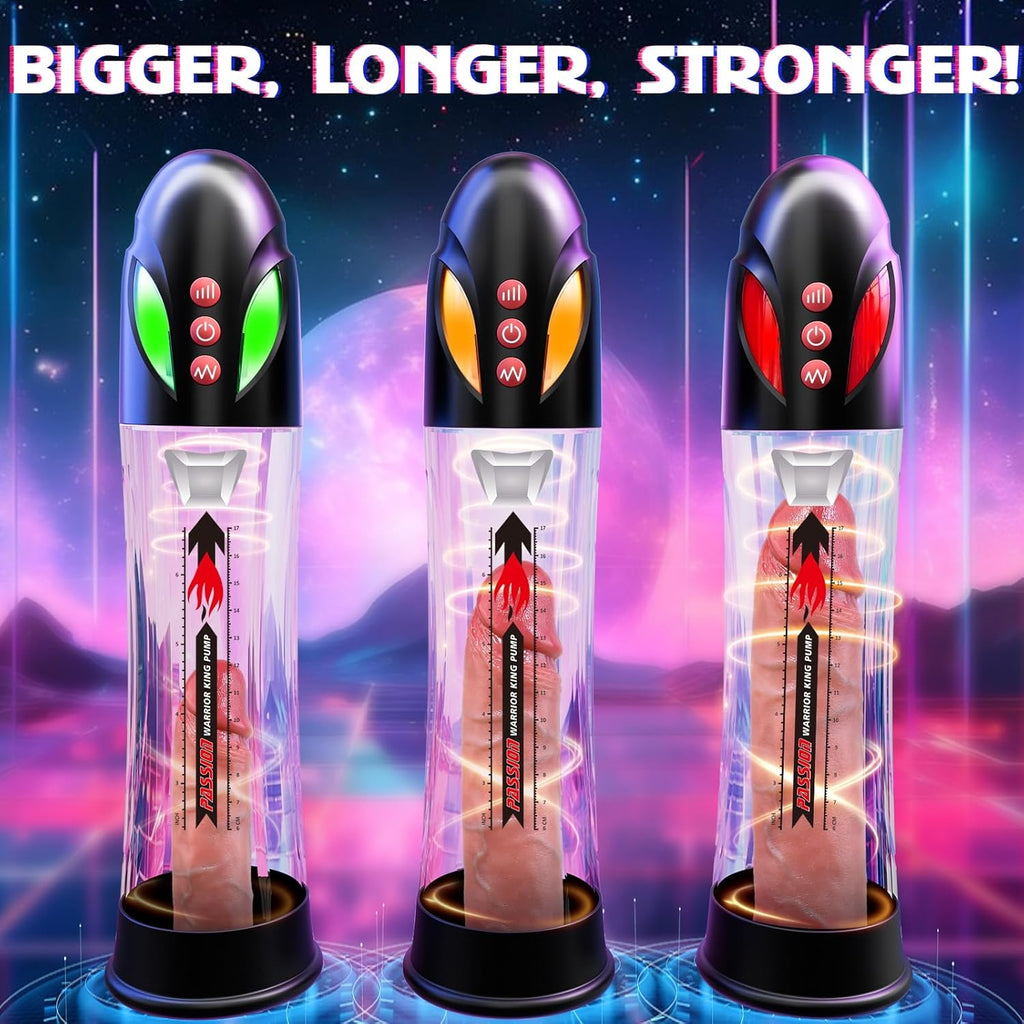 Penis Pump Sex Toy for Men - Penis Pump for Penis Enlargement with 4 Suction Modes & 4 Pressure Modes