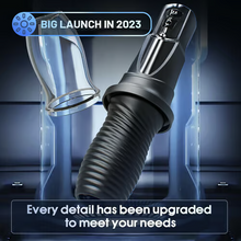 Load image into Gallery viewer, Electric masturbator for men with 7 vibration modes, 360° rotating silicone pocket pussy, and 3D realistic spiral texture. Sex toy for masturbation, blowjobs, sucking, and penis training.