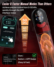 Load image into Gallery viewer, 4-in-1 Penis Pump Sex Toy for Men Masturbator, App-Controlled Manual &amp; Automatic Electric Vacuum Pump with 4 Training Modes &amp; 8 Suction Levels, Penis Pump with 6 Penis Rings