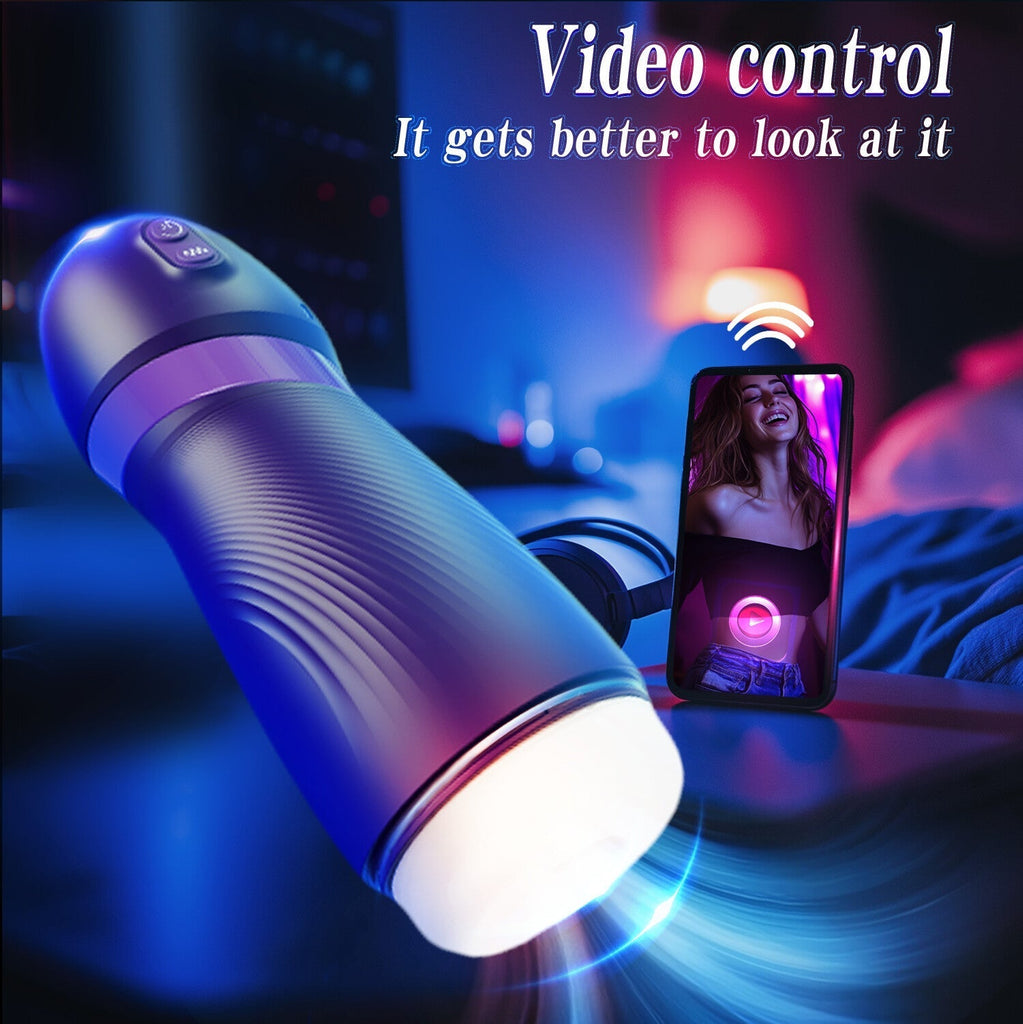 An ultra-realistic vaginal masturbator featuring 9 vibration and suction modes, delivering a 3D tactile sensation.