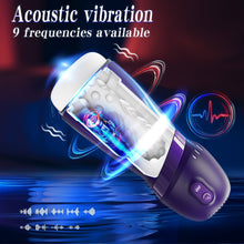 Load image into Gallery viewer, An ultra-realistic vaginal masturbator featuring 9 vibration and suction modes, delivering a 3D tactile sensation.