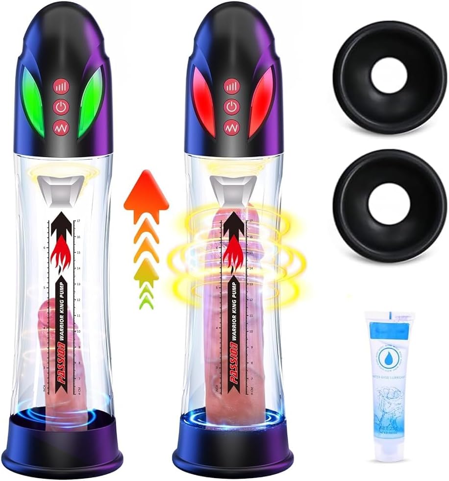 Penis Pump Sex Toy for Men - Penis Pump for Penis Enlargement with 4 Suction Modes & 4 Pressure Modes