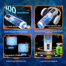 Load image into Gallery viewer, Men's Appliances Automatic Telescopic Rotary Pronunciation Aircraft Cup Men's Clip Suction Masturbator Sex Products