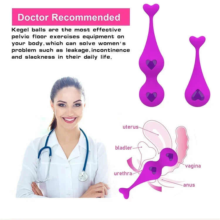 Female Postpartum Repair Function Exercise Smart Steel Vaginal Dumbbell Kegel Ball