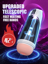 Load image into Gallery viewer, 6-in-1 Huge Size Male Stroker Hands-free Heating Base Masturbation Cup