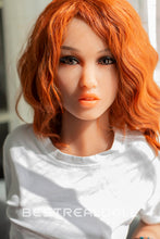 Load image into Gallery viewer, US Stock - 157cm Edeny TPE Sex Doll Realistic Small Breasts Orange Hair Love Doll