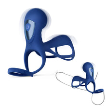 Load image into Gallery viewer, Men's Rechargeable Vibrating Cock Ring – Powerful multi-speed vibration; stretchy design for delayed ejaculation.