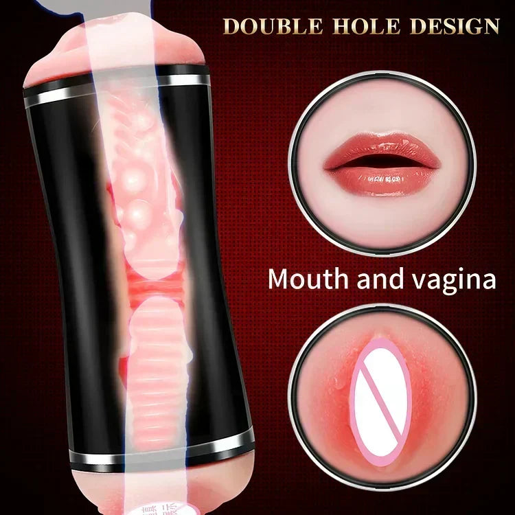 Double Head Automatic Vibration Voice Interaction Hands-free Aircraft Cup