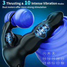 Load image into Gallery viewer, Penelope -3 Thrusting 10 Vibrating Cock Ring Prostate &amp; Perineal Massager