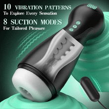 Load image into Gallery viewer, SolaceX Intense Suction &amp; Vibration Pleasure Male Masturbator