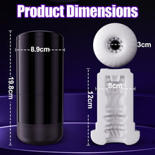 Load image into Gallery viewer, Lightspeed - 4 in 1 Masturbator Cup 7 Thrutings &amp; 7 Rotatings Suction Cup Mount Magnetic Inner Liner