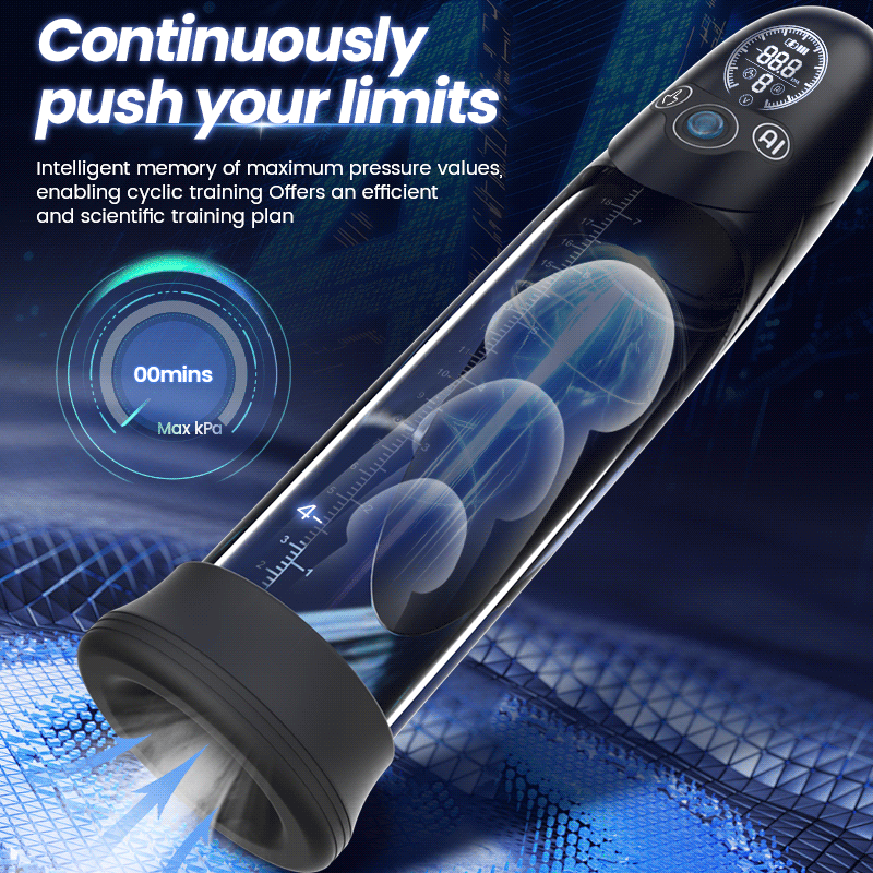 BathFun - Professional Penis Pump Powerful Vacuum Fully Waterproof Intelligent Training Function