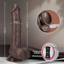 Load image into Gallery viewer, Wilson - 8.7 Inch Remote Control 5 Thrusting 10 Vibrating Rotating Dildo