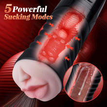 Load image into Gallery viewer, Beta Blowjob Double Hardness Sucking Vibrating Masturbator Male Stroker