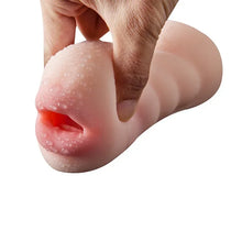 Load image into Gallery viewer, Double Head Oral Device Inverted Mold Simulation Tongue Mouth Masturbator Double Point For Men