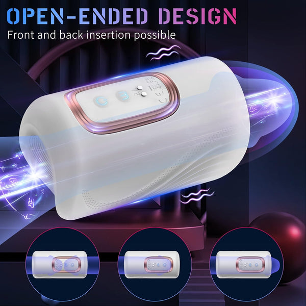 Dual-Motor 10X Tapping Multi-Speed Intense Vibration Stroker