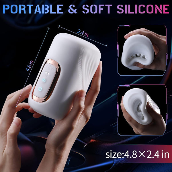 Dual-Motor 10X Tapping Multi-Speed Intense Vibration Stroker