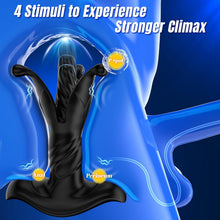 Load image into Gallery viewer, 9 Tension Shock Flapping Prostate Massager Thrusting Vibrating Butt Plug