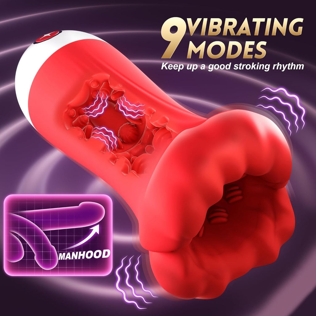 9X Training Stroker with App Remote Control Penis Vibrator