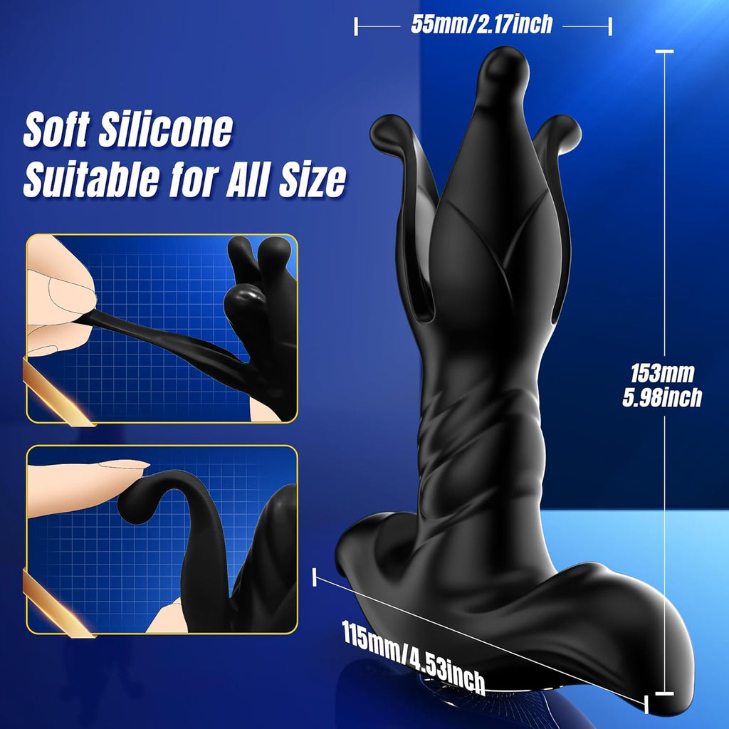 9 Tension Shock Flapping Prostate Massager Thrusting Vibrating Butt Plug