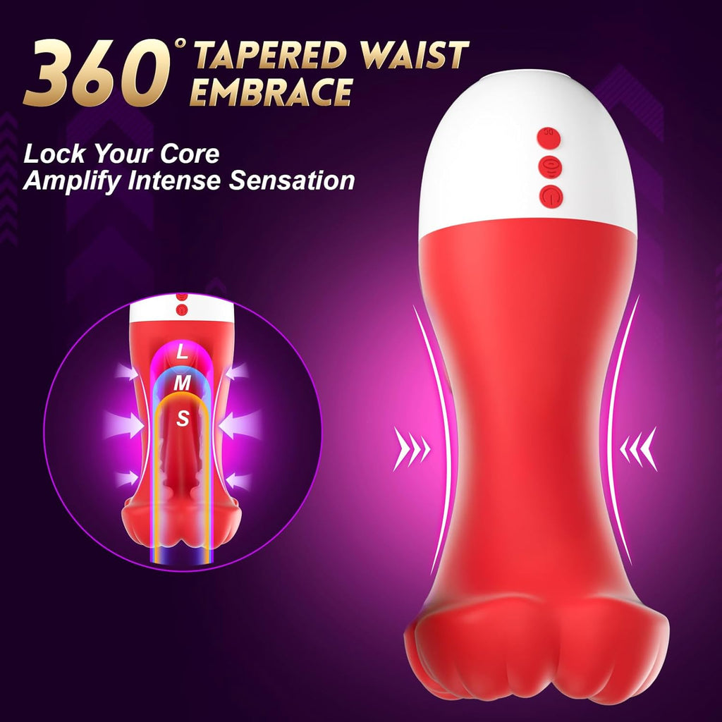 10x Sucking & Licking Vibrating Male Stroker