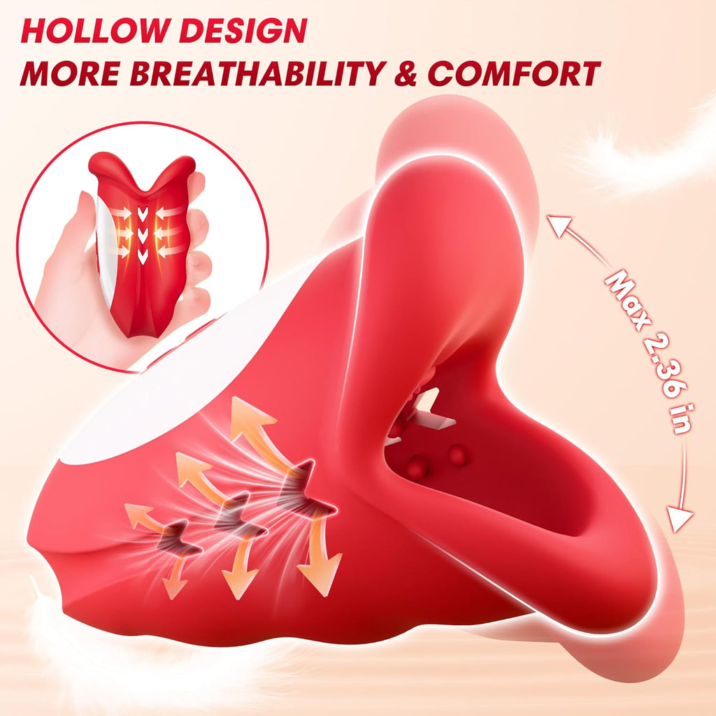 New 4 in 1 Waving Blowjog Trainer Wave Tongue Motion Penis Vibrator