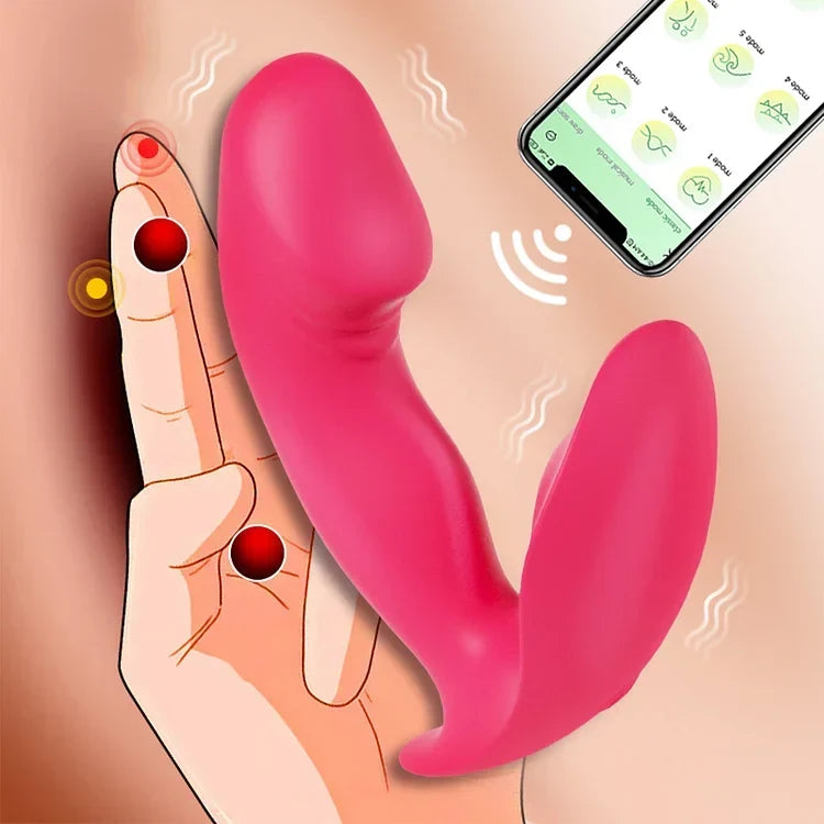 Wireless Remote Dildo Vibrator Wiggling Wearable Vibrating Panties Finger for Women Clitoris Stimulator