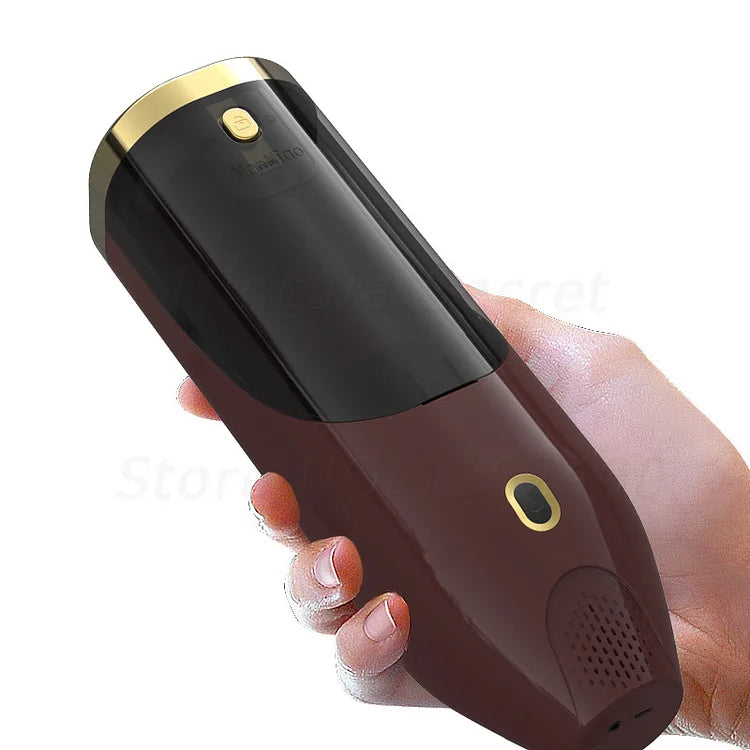 Men Airplane Cup Electric Intelligent Heating Male Masturbator Induction Type Vocal Toy