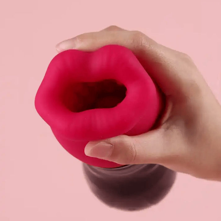 BeadGrip Licker Male Masturbator with Licking & Vibration