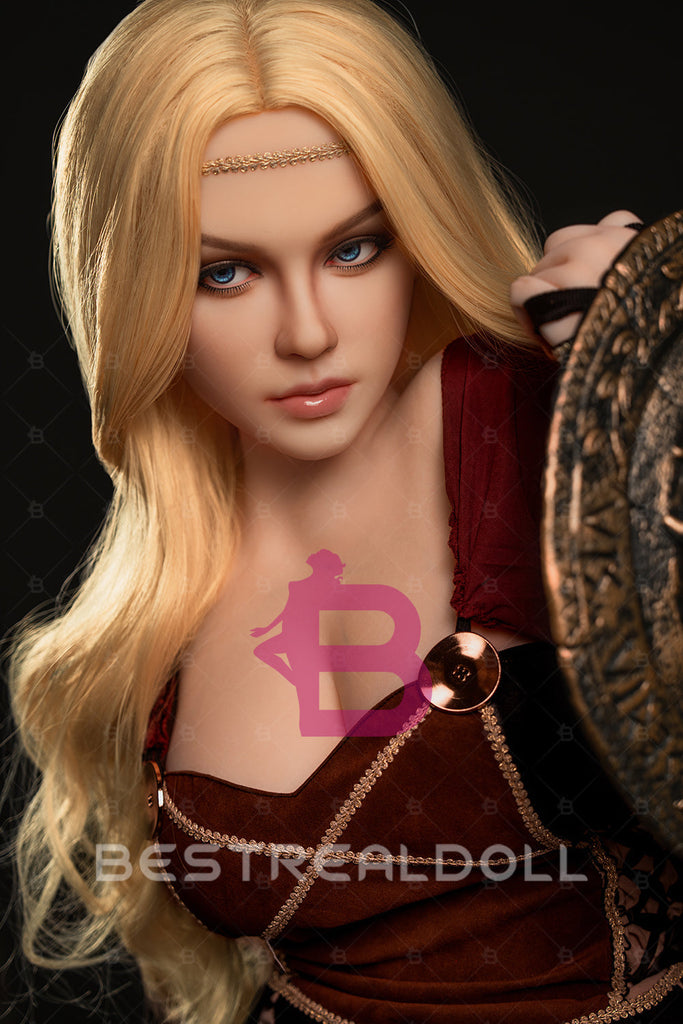 US Stock - YAMIEE Lux 164cm K35 Unqiue Design TPE Sex Doll Medium Boobs Blonde Lady Adult Love Doll (Free 2ND Head)