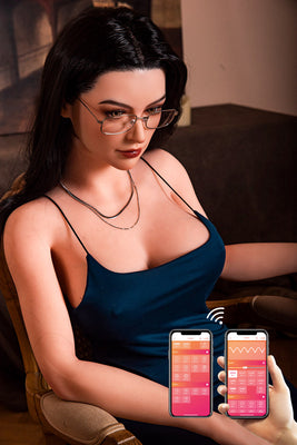 US Stock - RIDMII 163cm Unique Design App-Controlled Love Doll Karyn Plus Silicone Head Sex Doll TPE Body Adult Sex Doll