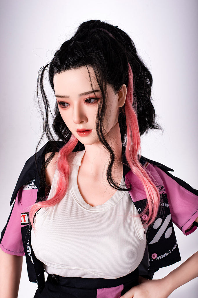 US Stock - RIDMII 163cm Unique Design Muncey Plus Silicone Head App-Controlled Sex Doll TPE Body Medium Boobs Love Doll