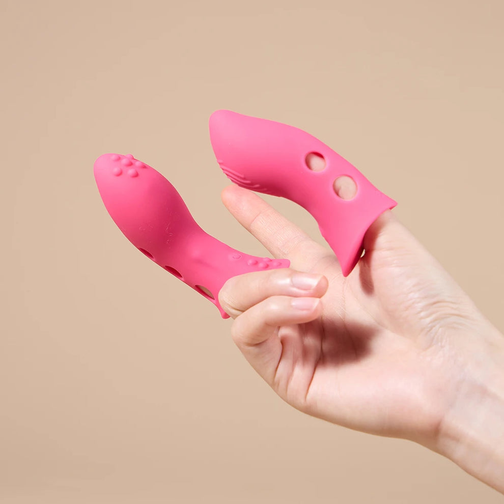 2Pcs Flexible Clit Stimulator & G-spot Finger Vibe