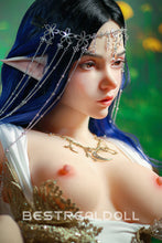 Load image into Gallery viewer, US Stock - Keely 160cm Silicone ROS Head Elf Sex Doll TPE Body M8 Samll Boobs Oral Sex Movable Jaw Adult Love Doll