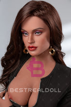 Load image into Gallery viewer, US Stock - YAMIEE Ella 163cm Silicone ROS Head Movable Jaw Sex Doll TPE Body Tanned Skin Oral Sex Adult Love Doll