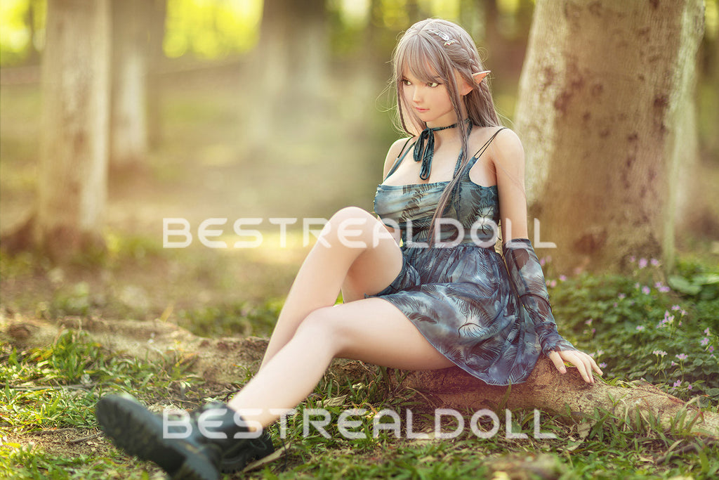 US Stock - RIDMII Aggie Unique Design 163cm Genie Sex Doll Silicone Head Elf Medium Breasts App-Controlled Love Doll