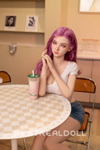 Load image into Gallery viewer, US Stock - Jacintha 160cm #58 B-cup Sex Doll Red Hair Jelly Breasts Realistic Love Doll