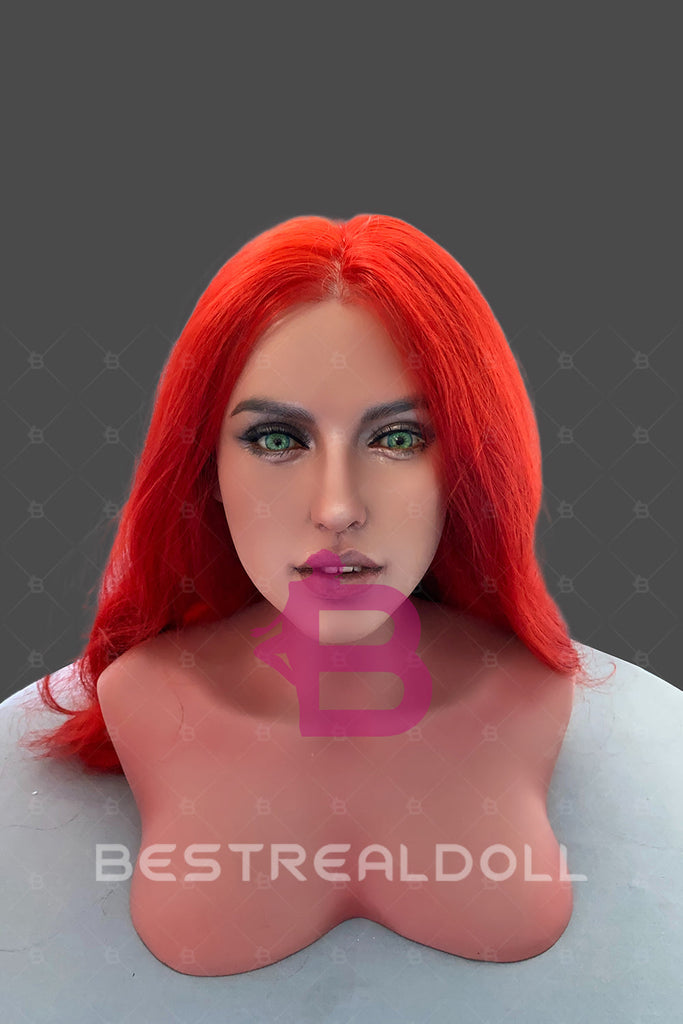 US Stock - Ismay 165cm S003 Small Breasts Silicone Head Sex Doll TPE Body Adult Love Doll (Free 2ND Head)