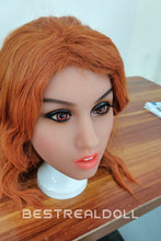 Load image into Gallery viewer, US Stock - 157cm Edeny TPE Transgender Sex Doll Realistic Small Breasts Lesbian Doll Orange Hair Shemale Love Doll
