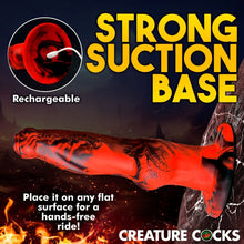 Load image into Gallery viewer, Hell Wolf Thrusting and Vibrating Silicone Dildo
