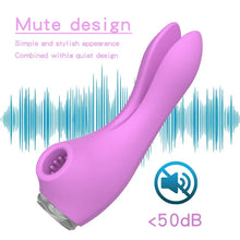 Load image into Gallery viewer, Honey Tongue Tracking Rabbit Ear Shock-absorbing Heating Rod Female Sucking Vibration Masturbation Device Adult Products