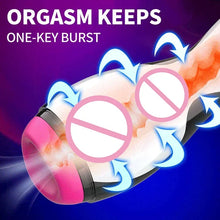 Load image into Gallery viewer, Hot Sale Aircraft Cup Men's Electric Full-automatic Tongue Licking Aircraft Cup Vibration Interactive Pronunciation Male Masturbator