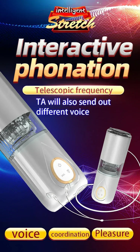 Full Automatic Telescopic Rotating Aircraft Cup Men's Balanus Masturbation Exerciser Adult Sex Toys Wholesale