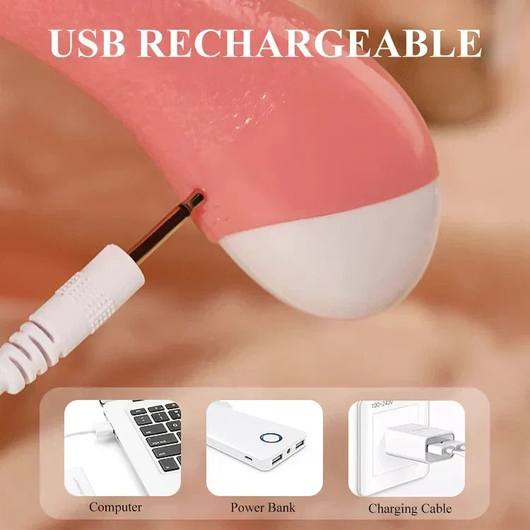 Tongue Licking Vibrator For Women G Spot Clitoral Stimulator