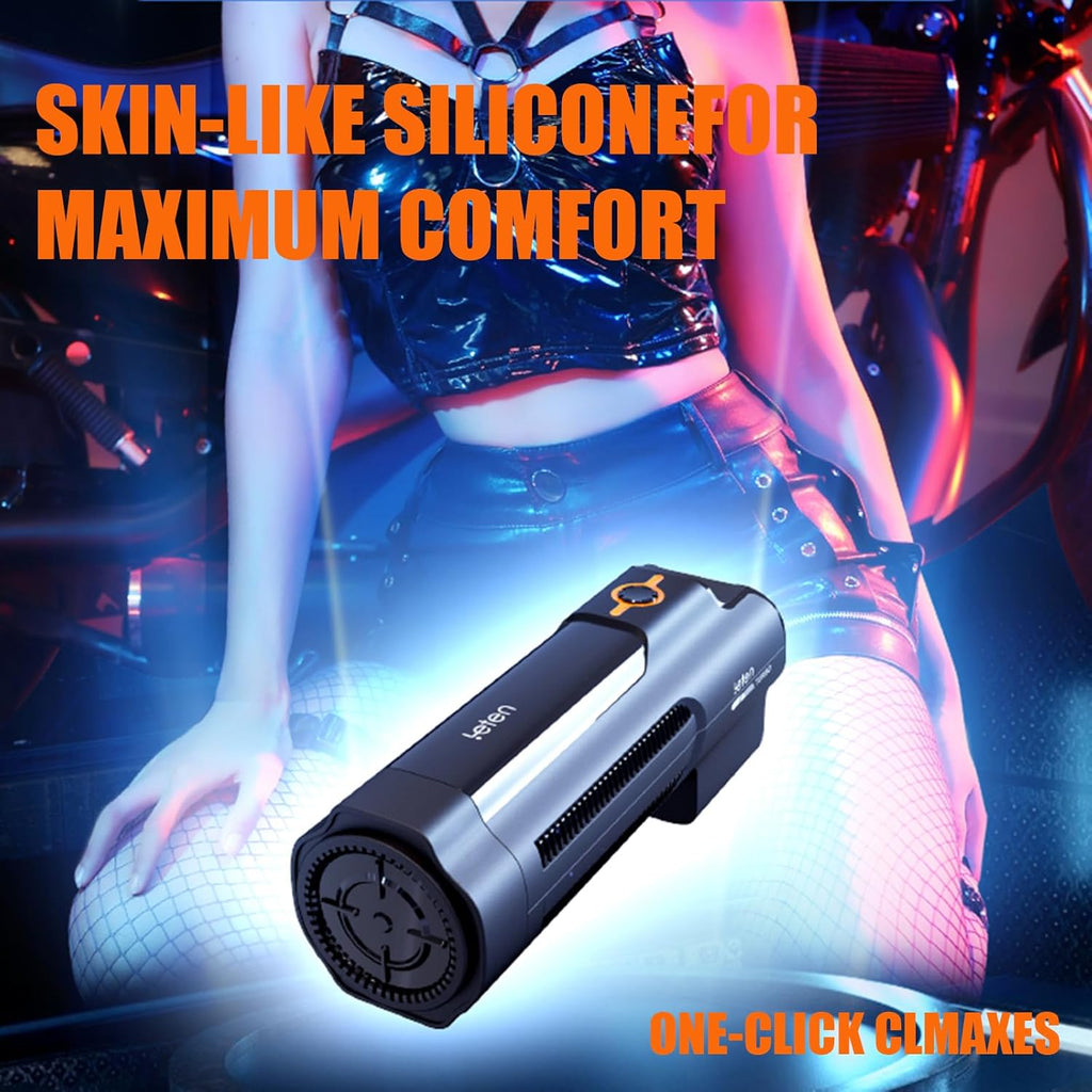 Men's masturbation cup, rotating vibration, suction mode, hands-free heating, adult toy