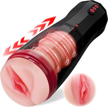 Load image into Gallery viewer, 4-in-1 Masturbator cup, 10 vibration modes, 5 thrusting modes and a suction mode with voice interaction for a versatile experience