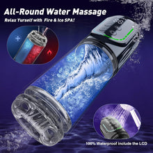 Load image into Gallery viewer, Multifunctional Penis Pump (7-in-1): Features thrusting, rotating, vibrating, sucking, licking, and stroking functions; includes a built-in LCD display