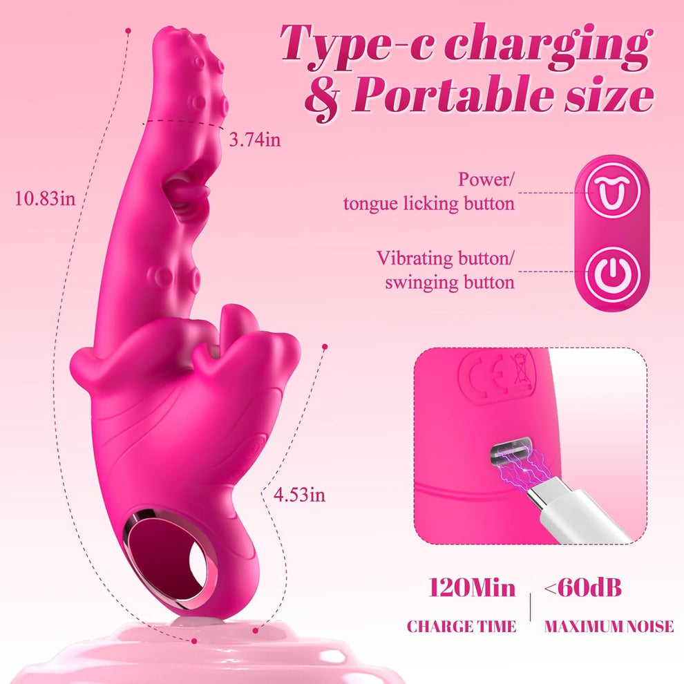 Soft Bite Club Dual-Mode Vibration & Tongue-Licking Vibrator